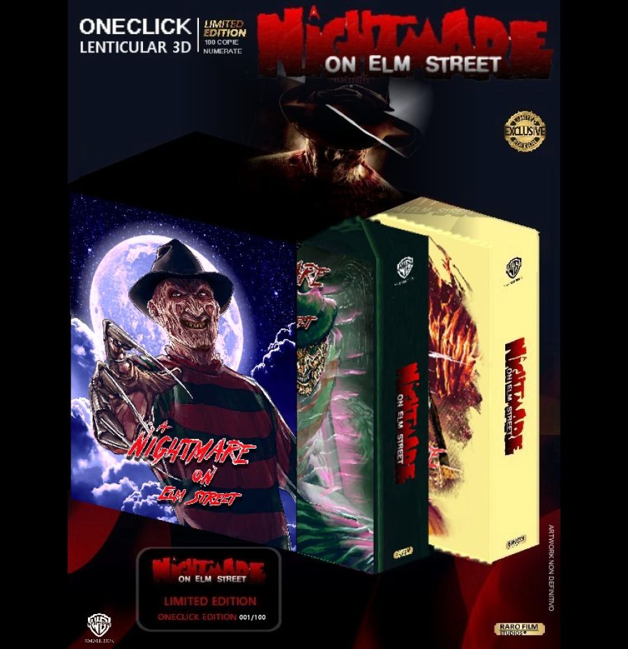 A Nightmare on Elm Street (Nightmare - Dal profondo della notte) Magnum Collection OneClick Double Blade Lenticular 3D Ed. - 100cp con card esclusiva numerata