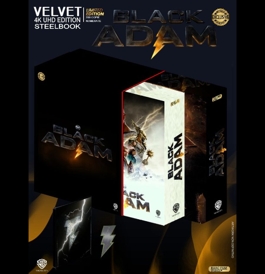 Black Adam - OneClick - Velvet 'Rock' Edition 4K UHD Steelbook - 200cp numerate