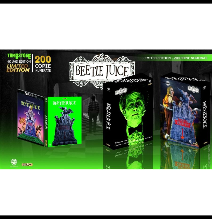 BEETLEJUICE - TOMBSTONE Ed 4k UHD Limited Edition - 200cp numerate